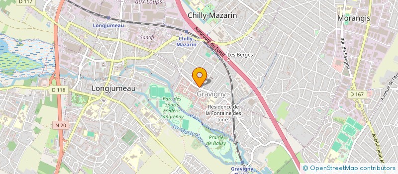 localisation de l'entreprise MADAME ANNICK PESTY à CHILLY-MAZARIN