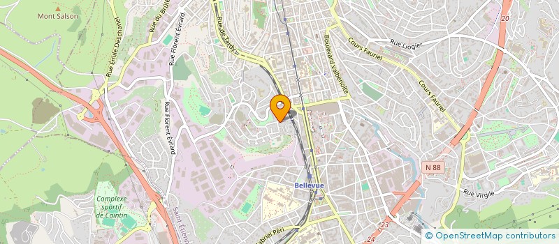 localisation de l'entreprise MADAME ANNICK PICCHIO  SAINT-ETIENNE