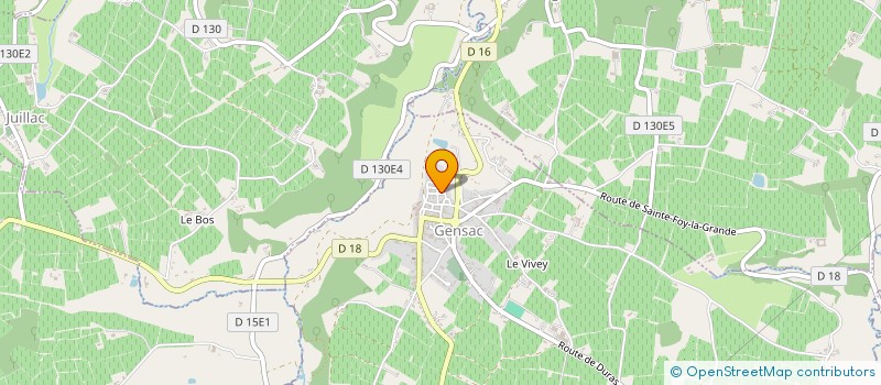 localisation de l'entreprise MADAME ANNICK PILLARD  GENSAC