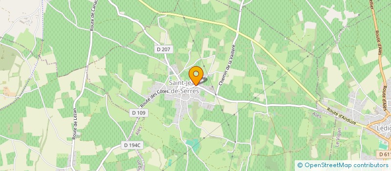 localisation de l'entreprise MADAME ANNICK PLAGNE  SAINT-JEAN-DE-SERRES