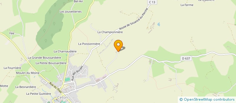 localisation de l'entreprise MADAME ANNICK POIDRAS  CETON