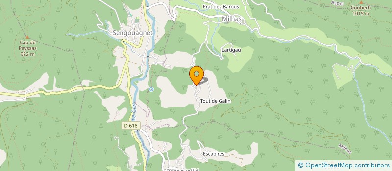 localisation de l'entreprise MADAME ANNICK PONSOLLE à ASPET