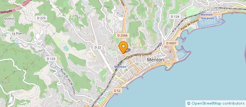 localisation de l'entreprise MADAME ANNICK PORTAL à MENTON