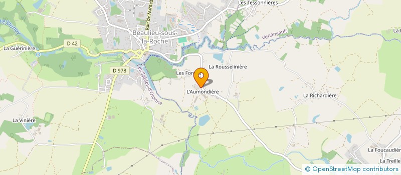 localisation de l'entreprise MADAME ANNICK POTET à SAINTE-FLAIVE-DES-LOUPS