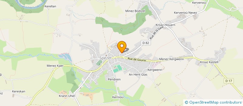 localisation de l'entreprise MADAME ANNICK POULIQUEN  SPEZET