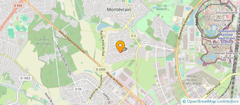 localisation de l'entreprise MADAME ANNICK POVY  MONTEVRAIN