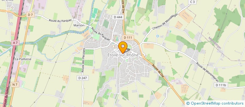 localisation de l'entreprise MADAME ANNICK PROTAT  ETOILE-SUR-RHONE