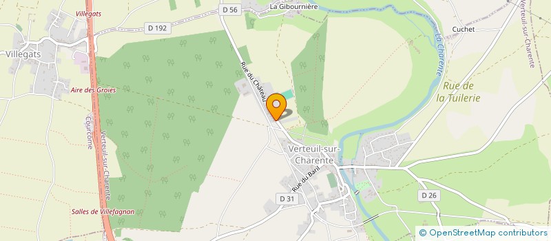 localisation de l'entreprise MADAME ANNICK PROUHET à VERTEUIL-SUR-CHARENTE