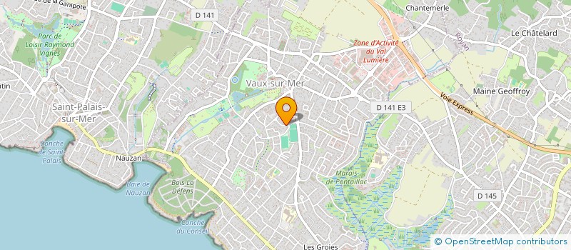 localisation de l'entreprise MADAME ANNICK PRUVOST  VAUX-SUR-MER