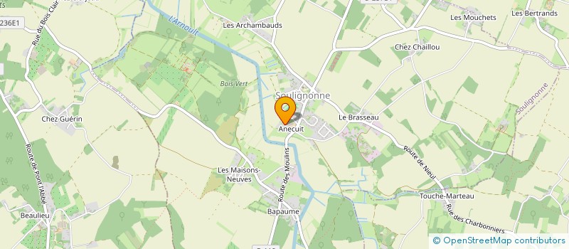 localisation de l'entreprise MADAME ANNICK RAFFE  SOULIGNONNE