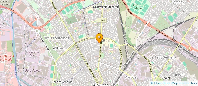 localisation de l'entreprise MADAME ANNICK RAILLARD  REIMS