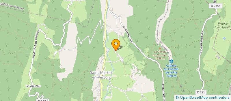 localisation de l'entreprise MADAME ANNICK REYNAUD  SAINT-MARTIN-EN-VERCORS