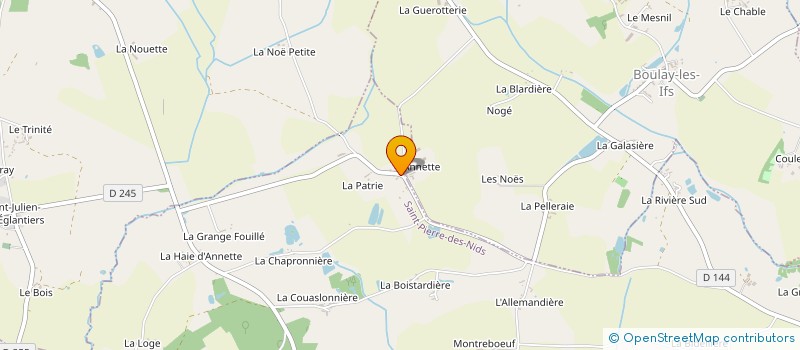 localisation de l'entreprise MADAME ANNICK RIBAY  SAINT-PIERRE-DES-NIDS