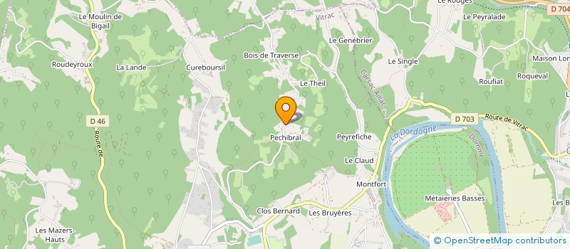 localisation de l'entreprise MADAME ANNICK RIBIERE à VITRAC