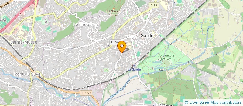 localisation de l'entreprise MADAME ANNICK ROCHARD à LA GARDE