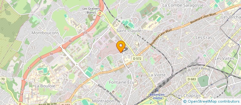 localisation de l'entreprise MADAME ANNICK ROSNEN  BESANCON