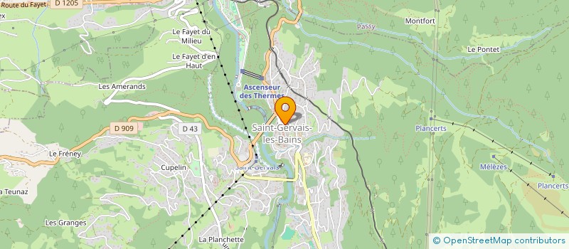 localisation de l'entreprise MADAME ANNICK ROSSET  SAINT-GERVAIS-LES-BAINS