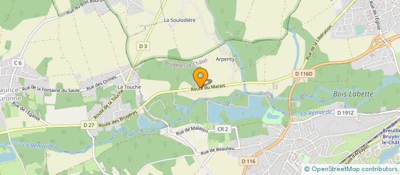 localisation de l'entreprise MADAME ANNICK ROUARD à BRUYERES-LE-CHATEL