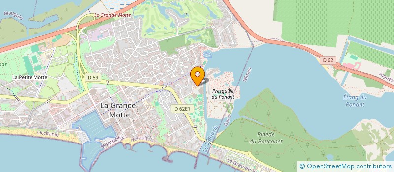 localisation de l'entreprise MADAME ANNICK ROUSSEAU  LA GRANDE-MOTTE