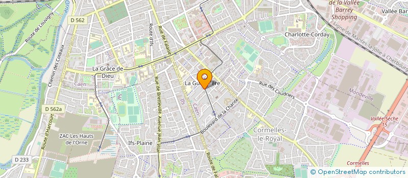 localisation de l'entreprise MADAME ANNICK ROUSSEL à CAEN