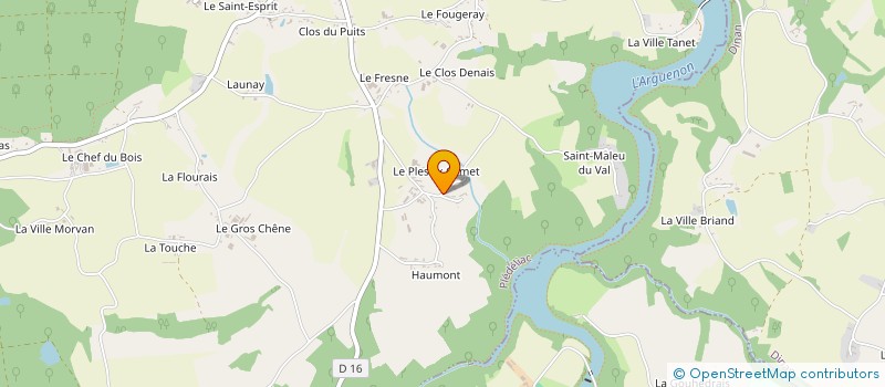 localisation de l'entreprise MADAME ANNICK ROUSSELET à PLEDELIAC