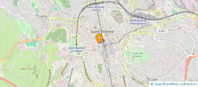 localisation de l'entreprise MADAME ANNICK SAHAKIAN  SAINT-ETIENNE