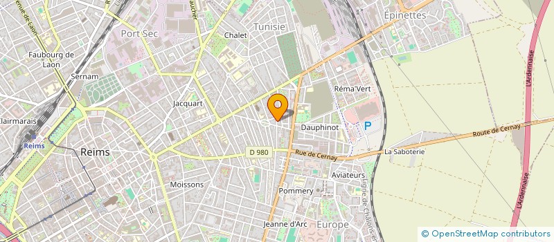 localisation de l'entreprise MADAME ANNICK SAOUE  REIMS