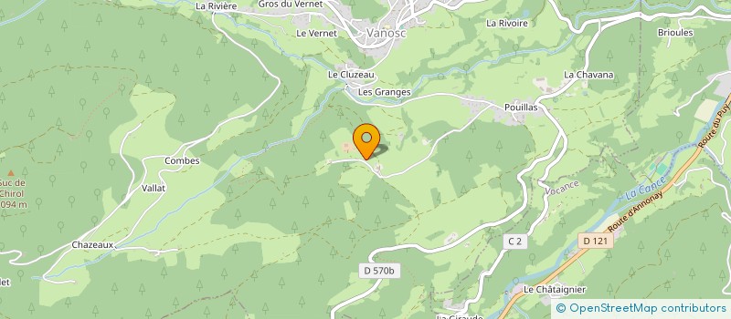 localisation de l'entreprise MADAME ANNICK SARTRE  VANOSC