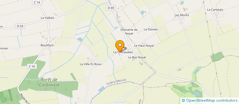 localisation de l'entreprise MADAME ANNICK SAULNIER à GUIPRY-MESSAC