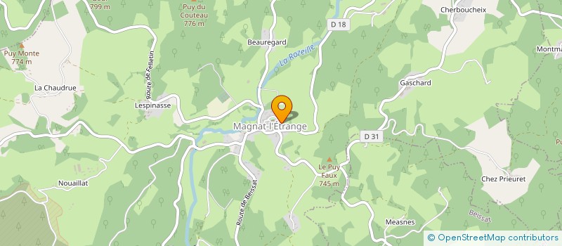 localisation de l'entreprise MADAME ANNICK SCUILLER à MAGNAT-L'ETRANGE