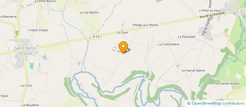 localisation de l'entreprise MADAME ANNICK SIMON  JULLOUVILLE