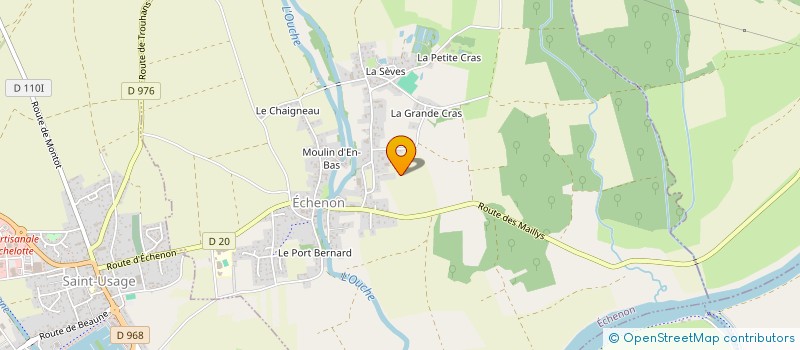 localisation de l'entreprise MADAME ANNICK SIRUGUE  ECHENON