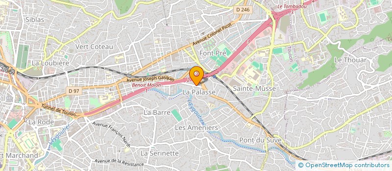 localisation de l'entreprise MADAME ANNICK SOULIER à TOULON