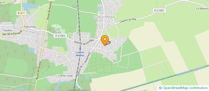 localisation de l'entreprise MADAME ANNICK SOULIER  LUDON-MEDOC