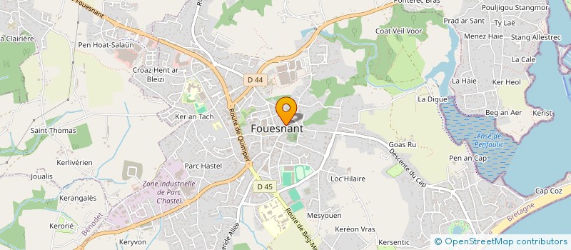 localisation de l'entreprise MADAME ANNICK STEFFE  SAINT-EVARZEC