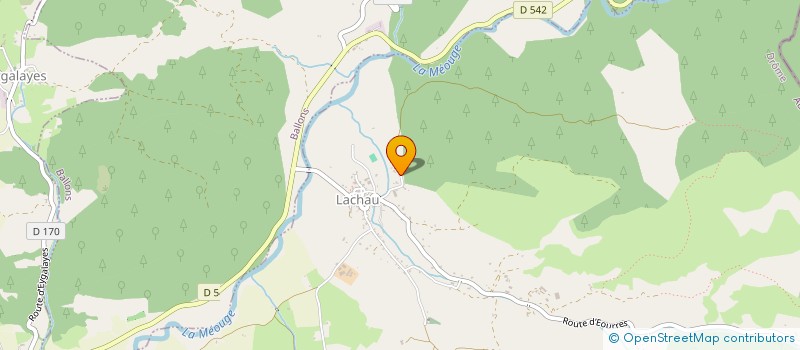localisation de l'entreprise MADAME ANNICK TAGLIAGLIOLI  LACHAU