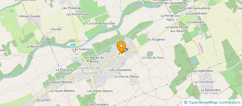 localisation de l'entreprise MADAME ANNICK TESSIER à LIGNIERES-DE-TOURAINE