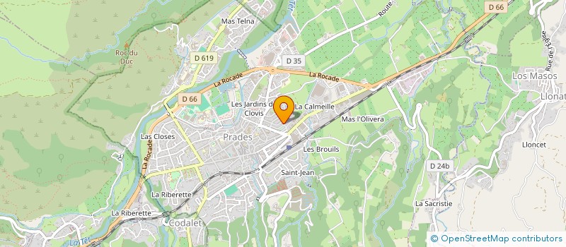localisation de l'entreprise MADAME ANNICK TEXIER à PRADES