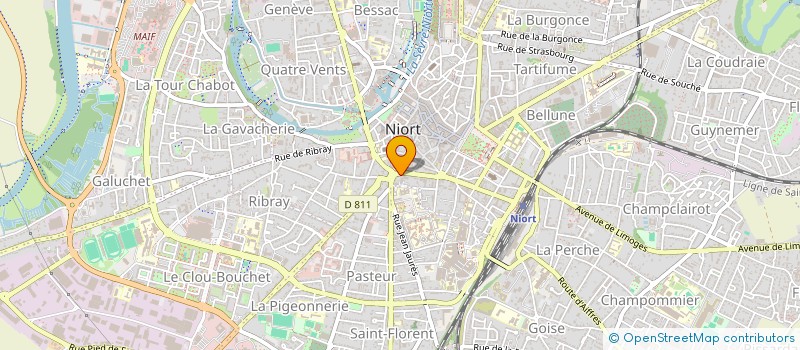 localisation de l'entreprise MADAME ANNICK THAUNAY à NIORT