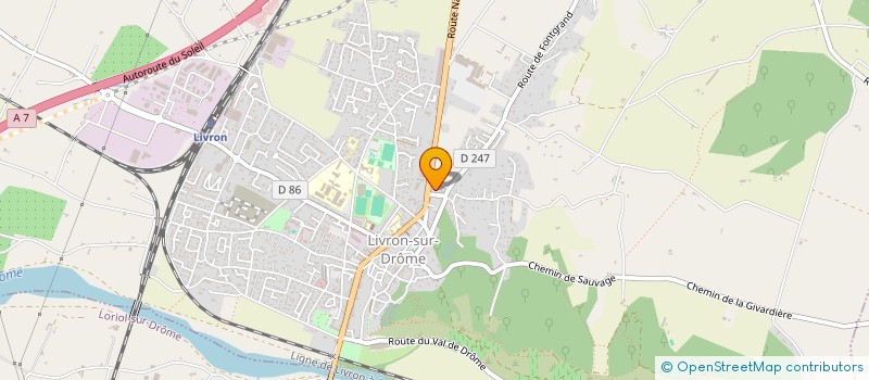 localisation de l'entreprise MADAME ANNICK TINLAND  LIVRON SUR DROME