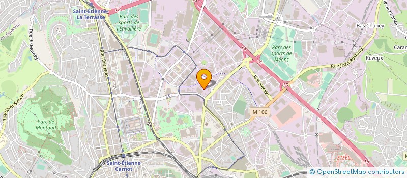 localisation de l'entreprise MADAME ANNICK TISSOT  SAINT-ETIENNE