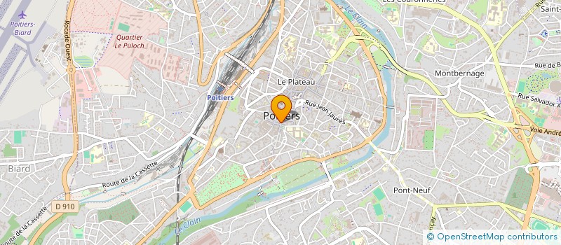 localisation de l'entreprise MADAME ANNICK VALLETTE à POITIERS