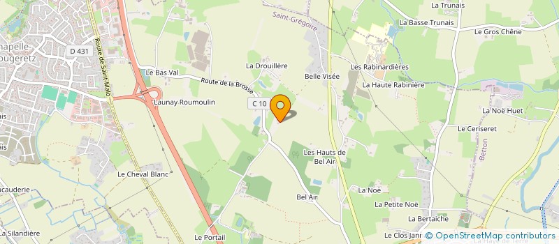 localisation de l'entreprise MADAME ANNICK VAULEON  SAINT-GREGOIRE