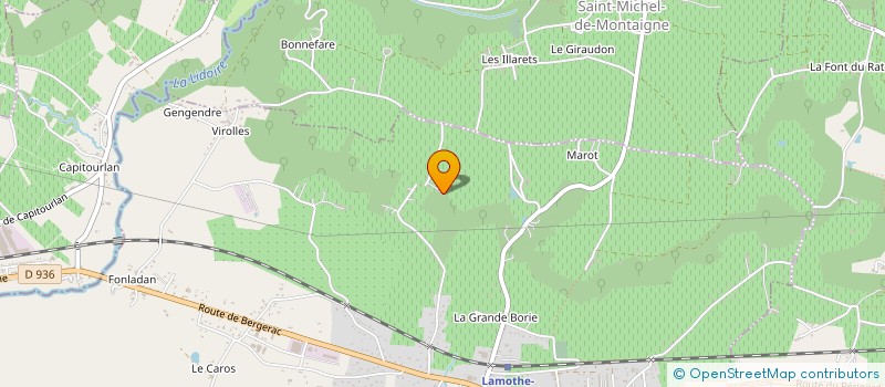 localisation de l'entreprise MADAME ANNICK VIGIER  LAMOTHE-MONTRAVEL