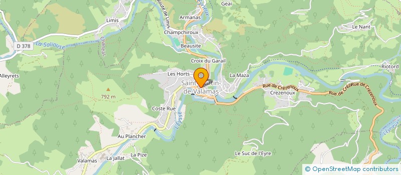 localisation de l'entreprise MADAME ANNICK VIGNAL  SAINT-MARTIN-DE-VALAMAS