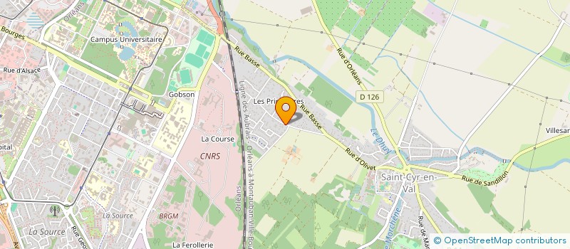 localisation de l'entreprise MADAME ANNICK VILO à SAINT-CYR-EN-VAL