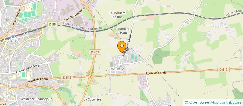 localisation de l'entreprise MADAME ANNICK VIVIER  VIRE-NORMANDIE