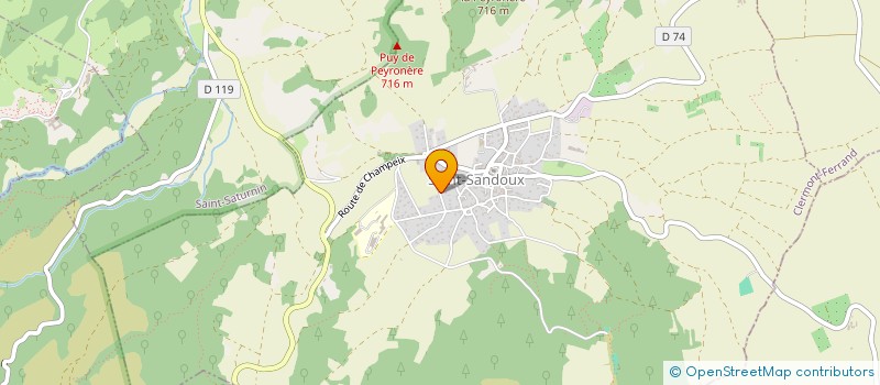 localisation de l'entreprise MADAME ANNICK WAUQUIER à SAINT-SANDOUX