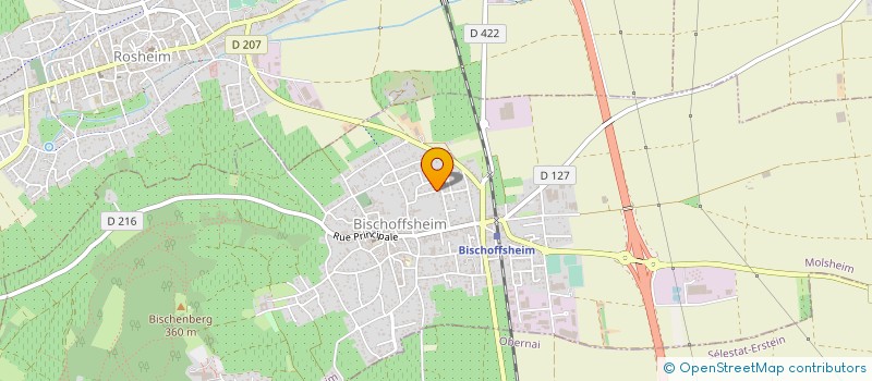 localisation de l'entreprise MADAME ANNICK WEBER  BISCHOFFSHEIM