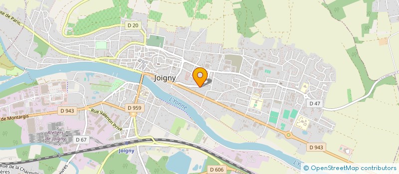 localisation de l'entreprise MADAME ANNIE ANDREE FONTAINE  JOIGNY